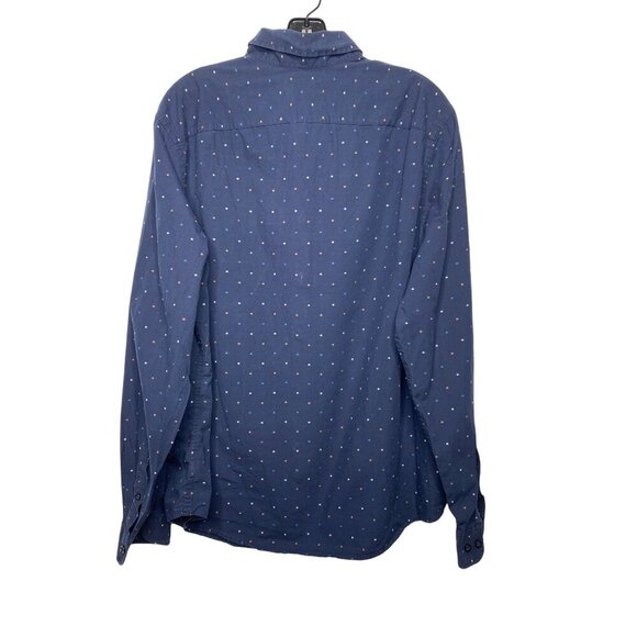 GOODFELLOW NORTHROP BLUE POPLIN BUTTON DOWN SHIRT SZ XL - Picture 2 of 3